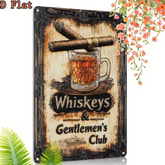 Vintage Whiskey & Tobacco products Aluminum Sign Decor